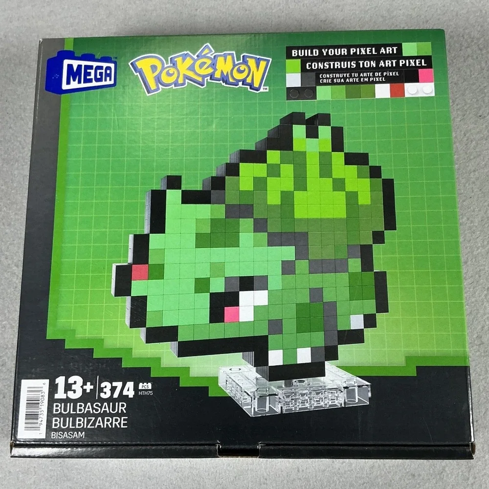 MEGA Pokémon Bulbasaur Pixel Art Building Set 374 Pieces HTH75 New